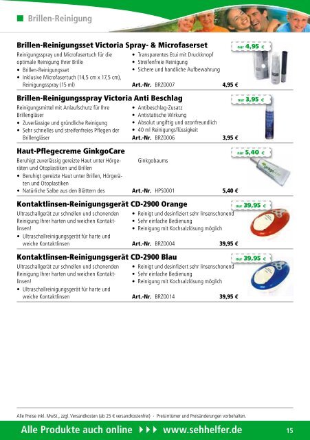 Produkt-Katalog - Sehhelfer