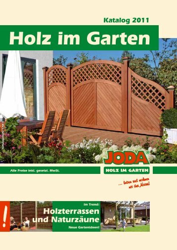 Holz im Garten