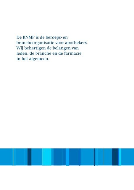 Witboek Farmacie - Knmp