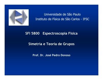 Elementos de simetria - IFSC