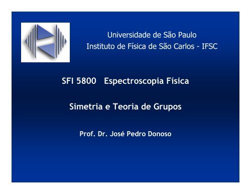 Elementos de simetria - IFSC