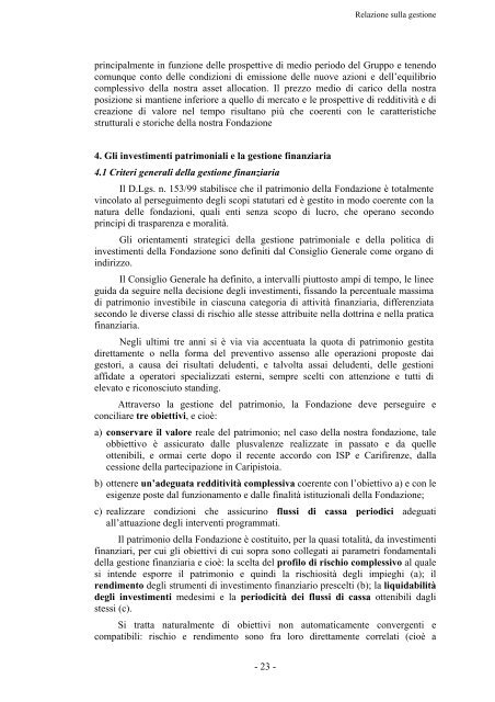 File PDF, 820 KB - Fondazione Cassa di Risparmio di Pistoia e Pescia