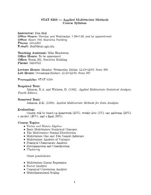Course Syllabus (pdf format) - Franklin College Faculty