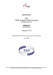 Spezifikation OEX OFML Business Data Exchange ORDCHG Version 2.1.0 ...