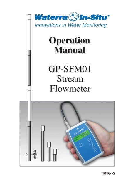 TM16 - Stream Flow Meter Manual - Waterra-In-Situ