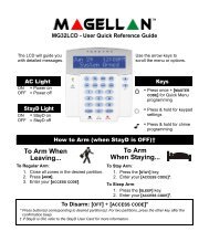 Paradox Magellan MG32LCD User Manual - SecurTek