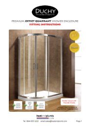 premium offset quadrant shower enclosure fitting ... - Heat & Plumb