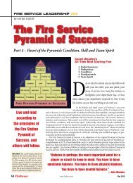 The Fire Service Pyramid of Success - Part 4 - IMS Alliance