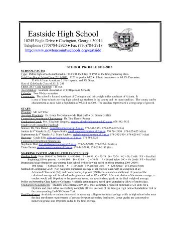 Eastside High School - Newton County Schools