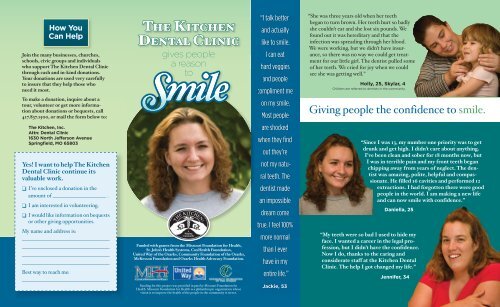 Dental Clinic Brochure - The Kitchen Inc.