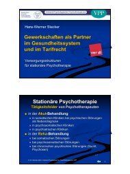 StationÃ¤re Psychotherapie - Verband Psychologischer ...