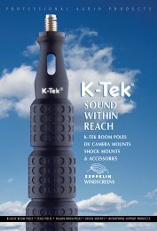 K-TEK product catalogue 2007 - Creative Video