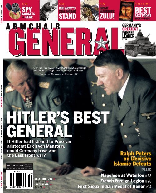 hitler's best general hitler's best general Armchair General Magazine