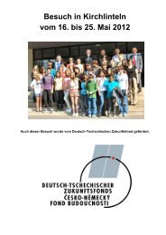 Besuch in Kirchlinteln vom 16. bis 25. Mai 2012 - Schule am Lindhoop