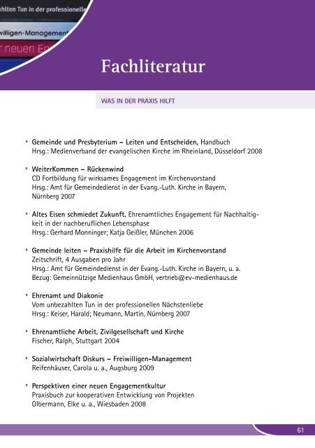 Praxishilfe Ehrenamt als PDF - ehrenamt - evangelisch - engagiert