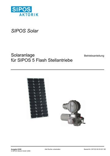 SIPOS Solar - SIPOS Aktorik