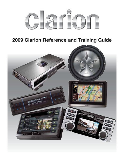 2009 Clarion Reference And Training Guide Teamclarion Com