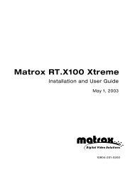 Matrox RT.X100 Xtreme Installation and User Guide