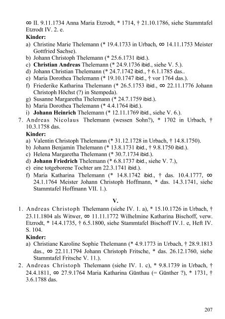 Stammtafel der Familie Thelemann. - Familienverband Ziering ...