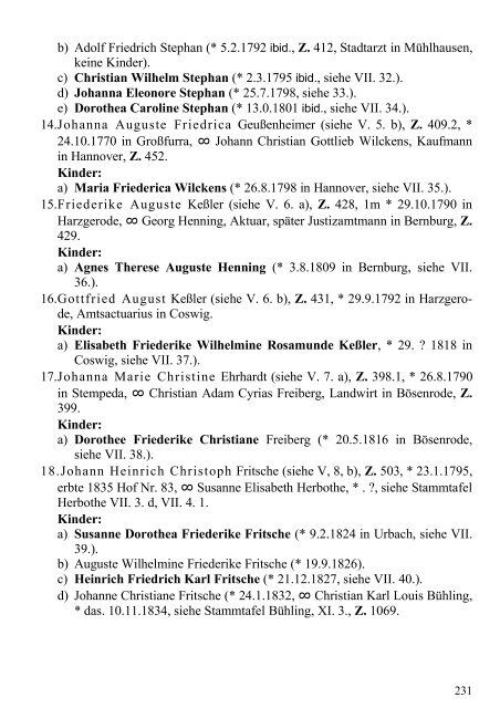 Stammtafel der Familie Thelemann. - Familienverband Ziering ...