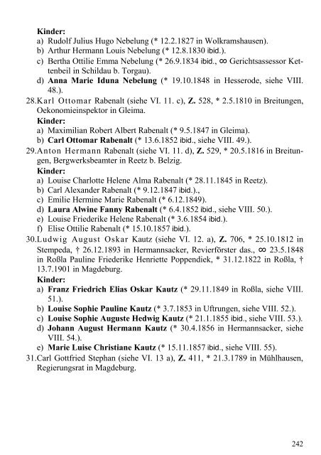 Stammtafel der Familie Thelemann. - Familienverband Ziering ...