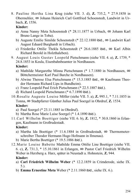 Stammtafel der Familie Thelemann. - Familienverband Ziering ...