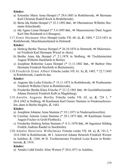 Stammtafel der Familie Thelemann. - Familienverband Ziering ...