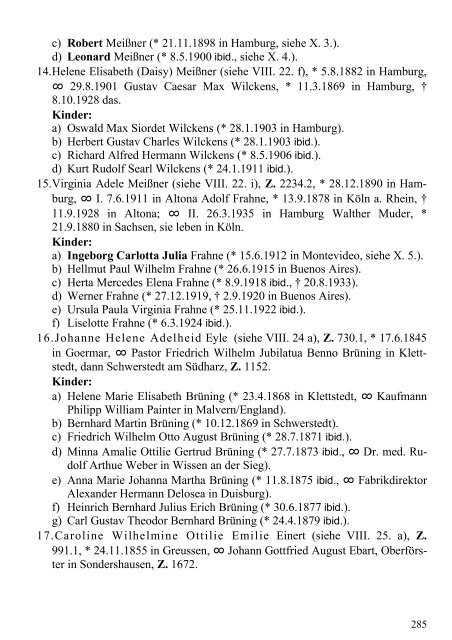 Stammtafel der Familie Thelemann. - Familienverband Ziering ...