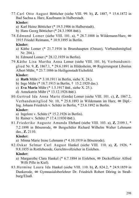 Stammtafel der Familie Thelemann. - Familienverband Ziering ...