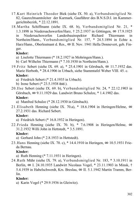 Stammtafel der Familie Thelemann. - Familienverband Ziering ...