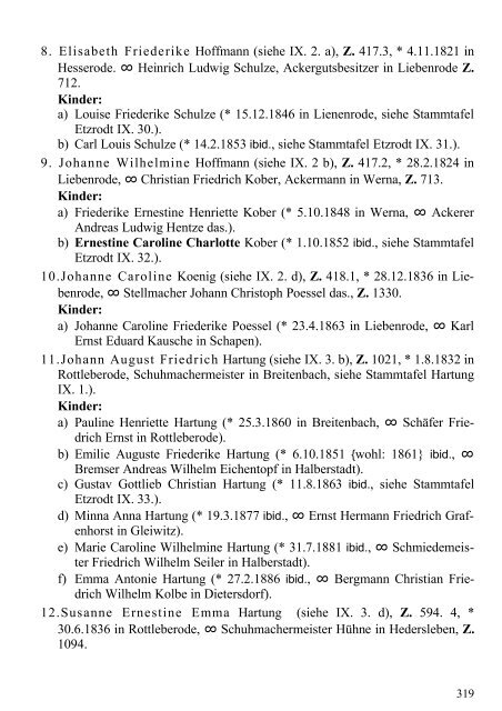 Stammtafel der Familie Thelemann. - Familienverband Ziering ...