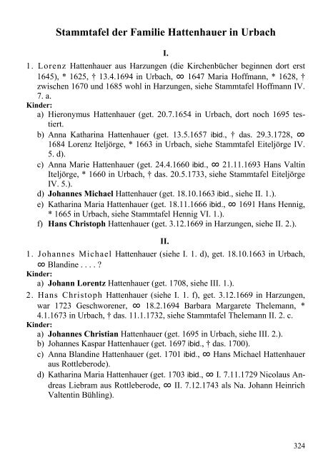 Stammtafel der Familie Thelemann. - Familienverband Ziering ...