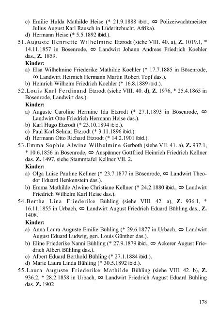 Stammtafel der Familie Thelemann. - Familienverband Ziering ...