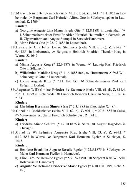 Stammtafel der Familie Thelemann. - Familienverband Ziering ...