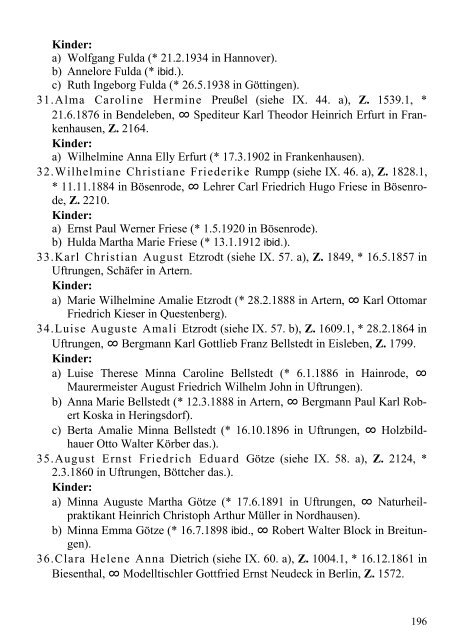 Stammtafel der Familie Thelemann. - Familienverband Ziering ...