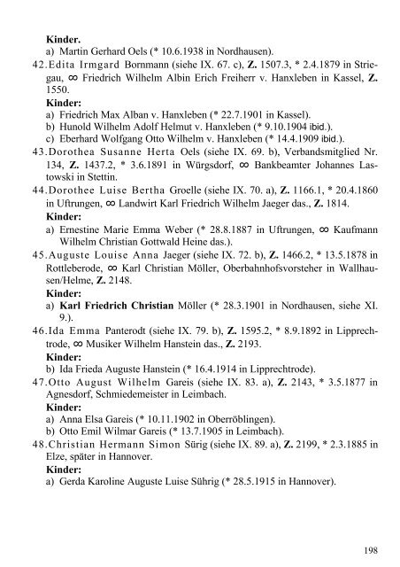 Stammtafel der Familie Thelemann. - Familienverband Ziering ...