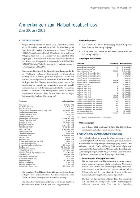 Morgan Stanley Investment Funds