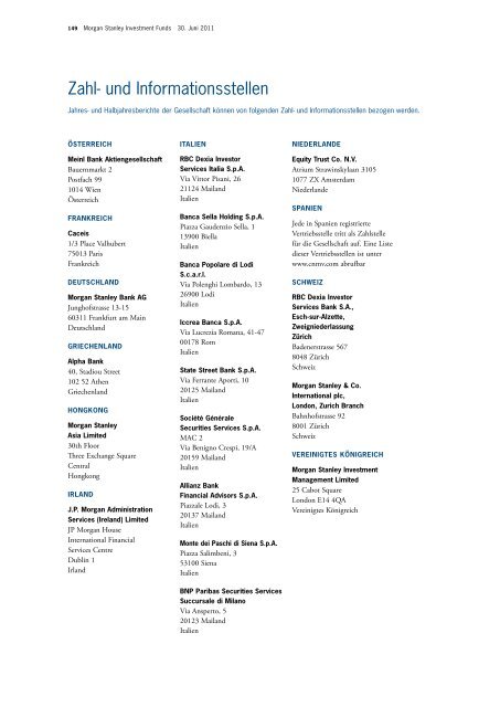 Morgan Stanley Investment Funds