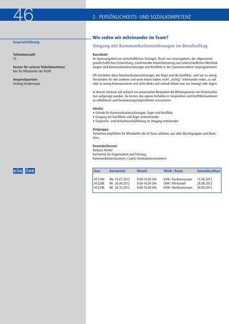 BILDUNGSPROGRAMM - SLK-Kliniken Heilbronn GmbH