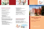 Flyer zum Tag der offenen TÃ¼r - Kreiskrankenhaus Demmin