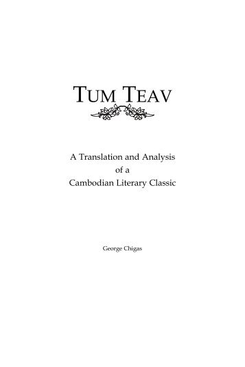 Tum Teav - THE SON OF THE KHMER EMPIRE Be informed that FB ...