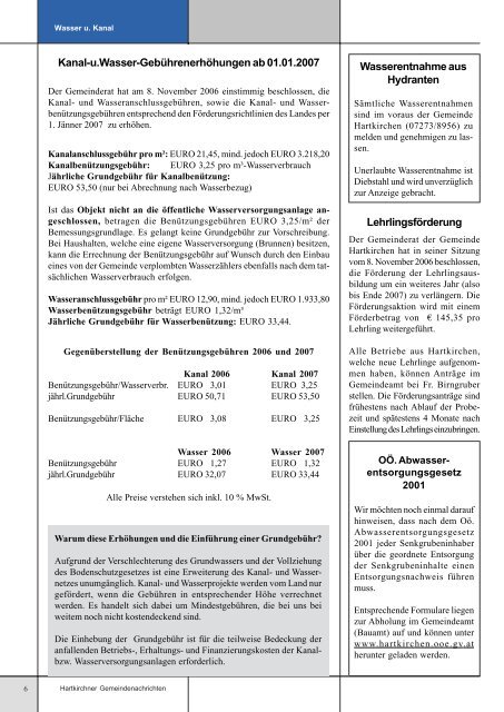 Ausgabe 2006/11 - Hartkirchen