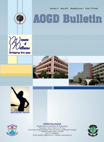 AOGD Bulletin, May 2011 - Aogd.org