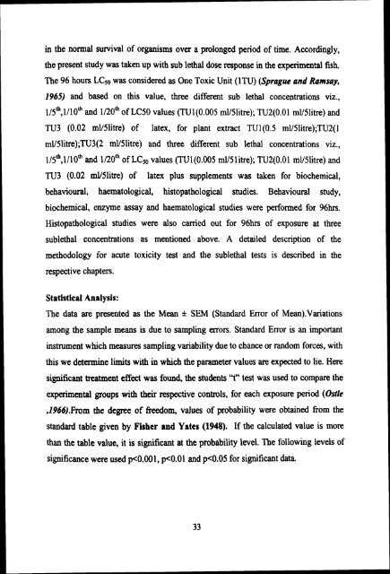 impact of latex and plant extract of and the recovery of latex toxicity ...