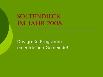 Soltendieck 2009 - Gemeinde Soltendieck
