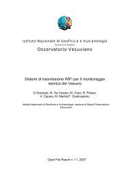 Sistema di trasmissione WiFi - Osservatorio Vesuviano - Istituto ...