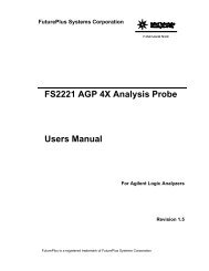 FS2221 AGP 4X Analysis Probe Users Manual - FuturePlus Systems