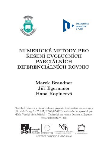 NumerickÃ© metody pro ÅeÅ¡enÃ­ evoluÄnÃ­ch parciÃ¡lnÃ­ch diferenciÃ¡lnÃ­ch ...