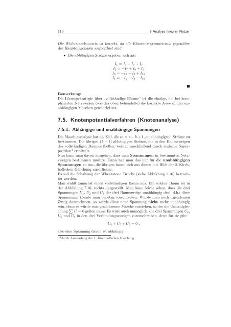 7.5. Knotenpotentialverfahren (Knotenanalyse) - Springer Vieweg