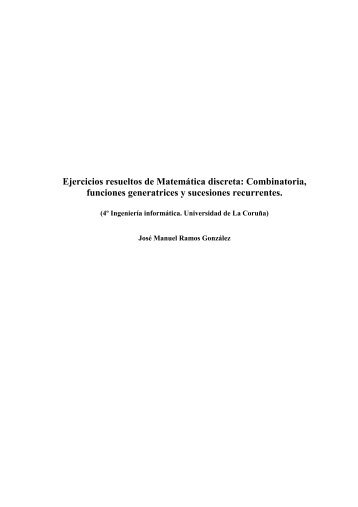 Ejercicios resueltos de MatemÃ¡tica discreta ... - QueGrande